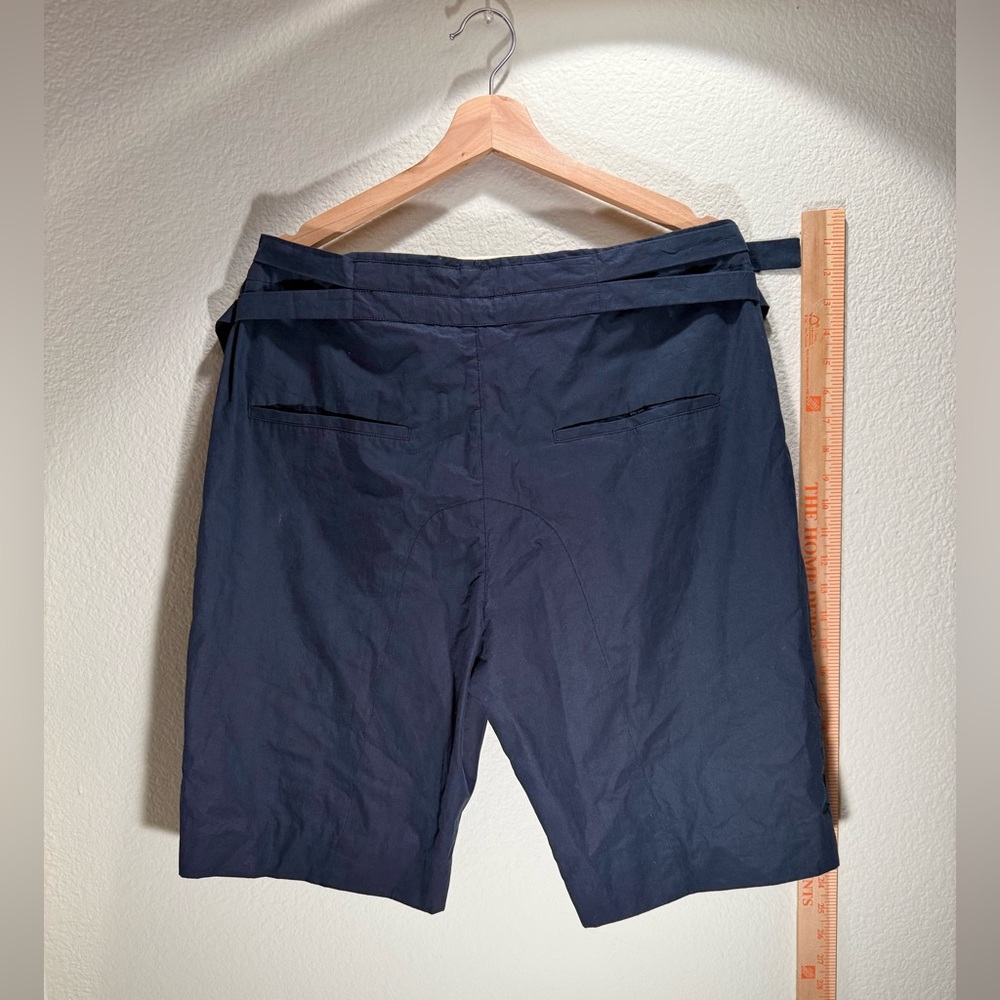 Helmut Lang Tech Fabric Shorts Navy Size 32 Modern Minimal - Picture 9 of 13